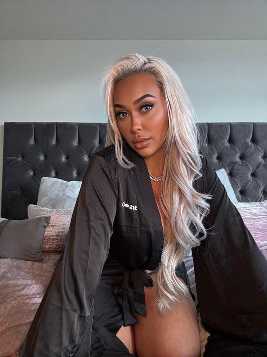 Midnight Muse Long Silk Robe