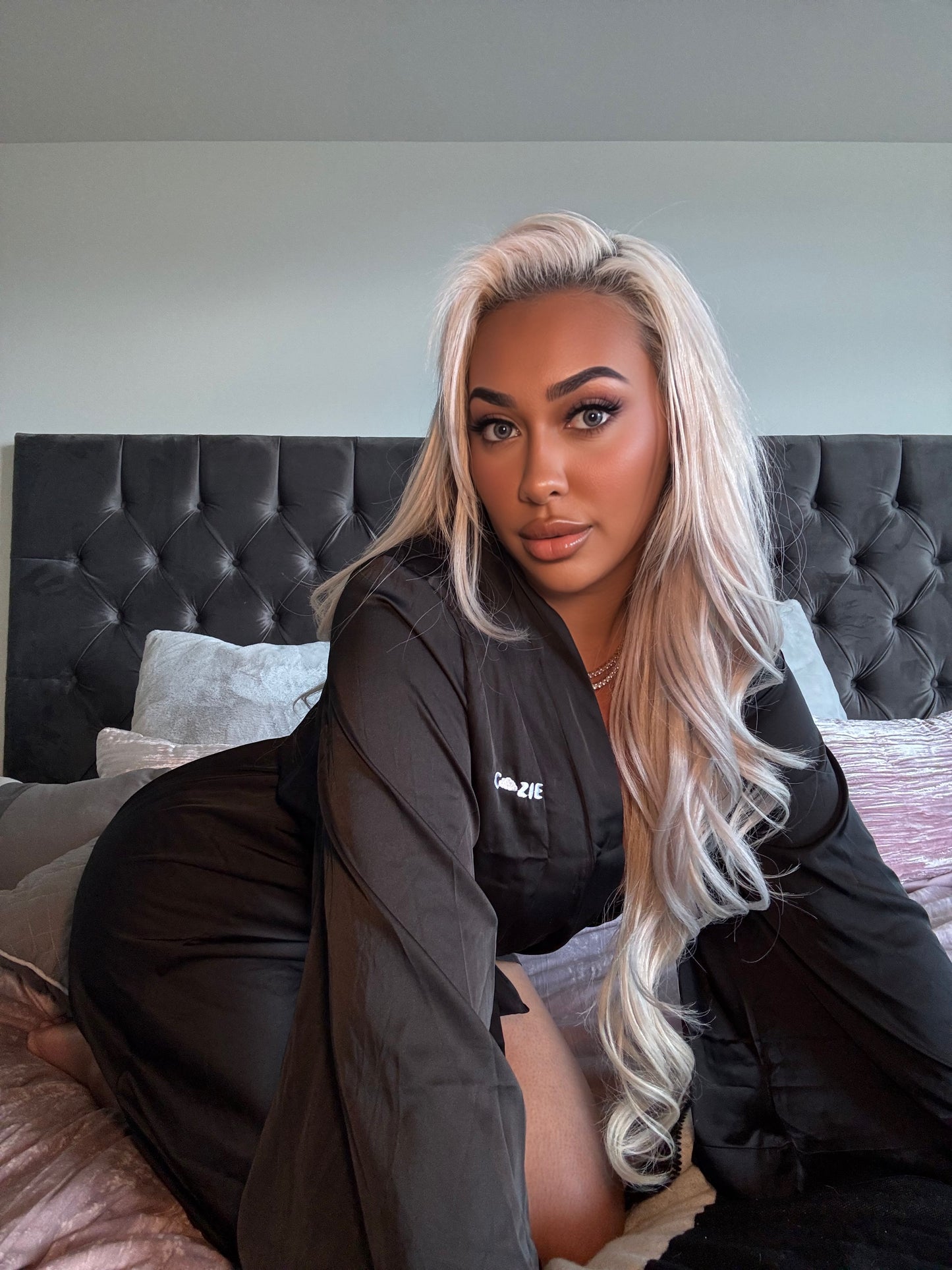 Midnight Muse Long Silk Robe