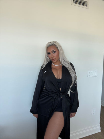 Midnight Muse Long Silk Robe